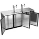 Beverage Air DD72HC-1-B 72" Draft Beer Cooler w/ 3 Kegs, 19.95 cu. ft., 2 Dual-Tap Towers 3 image