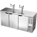 Beverage Air DD72HC-1-S 72" Draft Beer Cooler w/ 3 Kegs, 19.95 cu. ft., 2 Dual-Tap Towers 1 image
