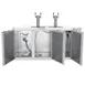 Beverage Air DD72HC-1-S 72" Draft Beer Cooler w/ 3 Kegs, 19.95 cu. ft., 2 Dual-Tap Towers 6 image