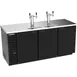 Beverage Air DD78HC-1-B 79" Draft Beer Cooler w/ 4 Kegs, 33.59 cu. ft., 2 Dual-Tap Towers 2 image