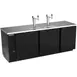 Beverage Air DD94HC-1-B 95" Draft Beer Cooler, 5‑Keg, 37.8 cu ft, Black, 2Col Faucet R290 1/3 HP USA 2 image