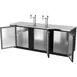 Beverage Air DD94HC-1-B 95" Draft Beer Cooler, 5‑Keg, 37.8 cu ft, Black, 2Col Faucet R290 1/3 HP USA 4 image
