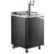 Beverage Air DZ24-1-B Dual Zone 24" Keg Cooler, Black, 7.44 cu ft, 4 1/6-Barrel Kegs, 2-Tap, Comp 2 image