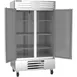 Beverage Air FB44HC-1S 47" 2-Solid Door Reach-In Freezer, Bottom Mounted, 44 cu. ft., Stainless Steel Front 3 image