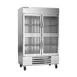 Beverage Air HBR49HC-1-HG 52" 2-Section Reach-In Refrigerator w/ 4 Glass Half Doors, Bottom Mount, 1/3 hp, 46 cu. ft. 1 image