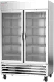 Beverage Air HBRF49HC-1-A-G 52" 2-Sections Reach-In Refrigerator Freezer Combo w/ 2 Glass Doors 1 image