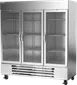 Beverage Air HBRF72HC-1-C-G 75" 3-Section Reach-In Refrigerator Freezer Combo w/ 3 Glass Doors 1 image