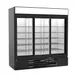 Beverage Air MMR66HC-1-B 75" Three Glass Door Merchandiser Refrigerator in Black, 64.4 cu. ft. 1 image