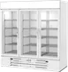 Beverage Air MMRR72HC-1-B-WW 75" Dual Temp 3 Glass Door Merchandiser in White, 65.47 cu. ft. 1 image