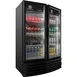 Beverage Air MT21-1B 39" 2-Section Marketeer Glass Door Merchandiser in Black, 16.77 cu. ft. 1 image