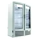 Beverage Air MT21-1W 39" 2-Section Marketeer Glass Door Merchandiser in White, 16.77 cu. ft. 1 image