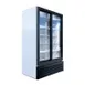 Beverage Air MT49-1-SDW 47" 2-Section Marketeer Glass Door Merchandiser in White, 39 cu. ft. 1 image