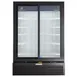 Beverage Air MT53-1-SDB 54" 2-Section Marketeer Glass Door Merchandiser in Black, 41.66 cu. ft. 2 image