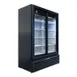 Beverage Air MT53-1-SDB 54" 2-Section Marketeer Glass Door Merchandiser in Black, 41.66 cu. ft. 1 image
