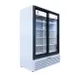 Beverage Air MT53-1-SDW 54" 2-Section Marketeer Glass Door Merchandiser in White, 41.66 cu. ft. 1 image