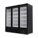 Beverage Air MT72-1B 78" 3-Section Marketeer Glass Door Merchandiser in Black, 66.3 cu. ft. 1 image