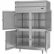 Beverage Air PF2HC-1AHS 52" Two Section Reach-In Freezer w/ 4 Half Solid Doors, Aluminum Interior, 45 cu. ft. 4 image