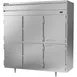 Beverage Air PF3HC-1AHS 78" Three Section Reach-In Freezer w/ 6 Half Solid Doors, Aluminum Interior, 68 cu. ft. 2 image