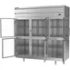 Beverage Air PF3HC-1BHG 78" Three Section Reach-In Freezer w/ 6 Half Glass Doors, Aluminum Interior, 68 cu. ft. 4 image
