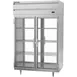 Beverage Air PFD2HC-1BG 52" Two Section Pass-Thru Freezer w/ 4 Glas Full Doors, 48 cu. ft.  2 image