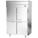 Beverage Air PH2-1HS-PT 2-Section “8” Half Height Solid Door Heated Holding Cabinet, 43.3 cu ft, Stainless Steel 1 image