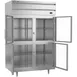 Beverage Air PR2HC-1BHG 52" 2-Section Reach-In Refrigerator w/ 4 Glass Half Doors, Top Mounted, 44.5 cu. ft. 3 image