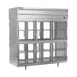 Beverage Air PRD3HC-1BHG 78" 3-Section Pass-Thru Refrigerator w/ 12 Glass Half-Doors, Top Mounted, 74 cu. ft. 1 image