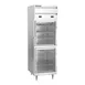 Beverage Air PRF12-12HC-1HG 26" 1-Section Reach-In Refrigerator Freezer Combo w/ 2 Half Glass Doors 1 image