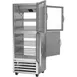Beverage Air RID18HC-HGS 27" 1-Section Pass-Thru Refrigerator w/ 2 Solid & 2 Glass Half-Doors, Bottom Mounted, 18.38 cu. ft. 4 image