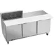Beverage Air SPE72HC-08C 72" Three Section Sandwich/Salad Prep Table w/ 3 Doors, 8 pans, 20 cu. ft. 2 image