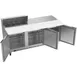 Beverage Air SPE72HC-08C 72" Three Section Sandwich/Salad Prep Table w/ 3 Doors, 8 pans, 20 cu. ft. 3 image