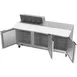 Beverage Air SPE72HC-08C 72" Three Section Sandwich/Salad Prep Table w/ 3 Doors, 8 pans, 20 cu. ft. 4 image