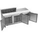 Beverage Air SPE72HC-10 72" Three Section Sandwich/Salad Prep Table w/ 3 Doors, 10 pans, 20 cu. ft. 3 image
