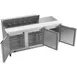 Beverage Air SPE72HC-12 72" Three Section Sandwich/Salad Prep Table w/ 3 Doors, 12 pans, 20 cu. ft. 3 image
