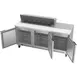 Beverage Air SPE72HC-12 72" Three Section Sandwich/Salad Prep Table w/ 3 Doors, 12 pans, 20 cu. ft. 4 image