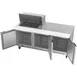 Beverage Air SPE72HC-12C 72" Three Section Sandwich/Salad Prep Table w/ 3 Doors, 12 pans, 20 cu. ft. 4 image