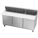 Beverage Air SPE72HC-18C 72" Three Section Sandwich/Salad Prep Table w/ 3 Doors, 18 pans, 20 cu. ft. 1 image