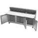 Beverage Air SPE72HC-18C 72" Three Section Sandwich/Salad Prep Table w/ 3 Doors, 18 pans, 20 cu. ft. 4 image