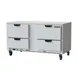 Beverage Air UCRD60AHC-4 60" Two Section Undercounter Refrigerator w/ 4 Drawers, 14 cu. ft. 1 image