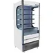 Beverage Air VMHC-12-1-W 35" White Open Air Merchandiser, 5 Shelves, Vertical Case, Glass Sides, 15.45 cu. ft. 1 image