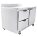 Beverage Air WTFD48AHC-2 48" 2-Section Worktop Freezer w/ 2 Drawers & 1 Door, 11.4 cu. ft. 3 image