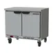 Beverage Air WTR34HC-FLT 34" 2-Section Worktop Refrigerator w/ 2 Doors, 6 cu. ft. 1 image