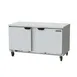 Beverage Air WTR60AHC-FLT 60" 2-Section Worktop Refrigerator w/ 2 Doors, 14.75 cu. ft. 1 image