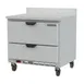 Beverage Air WTRD36AHC-2-FIP 36" 1-Section Worktop Refrigerator w/ 2 Drawers, 8.5 cu. ft. 1 image