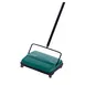 Bissell BG22 Commercial Manual Sweeper, 9" Cleaning Path, Single Rubber Brush, Corner Brushes, Green 1 image