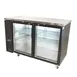 BK Resources BB-3G-72 Back Bar Cooler, 72" Glass Door, 3-Door Swing, Black Reach-In, ETL Certified 1 image