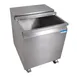 BK Resources BK-MIB-2422 Stainless Steel Mobile Ice Bin, 117 lb, Silver 1 image