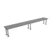 BK Resources BK-OSS-18120BN Single Overshelf, Table Mount, 120"W X 18"D 1 image