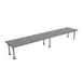 BK Resources BK-OSS-24120BN Single Overshelf, Table Mount, 120"W X 24"D 1 image