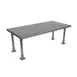 BK Resources BK-OSS-2448BN Single Overshelf, Table Mount, 48"W X 24"D 1 image